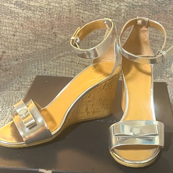 $250 Marc Jacobs Strappy Wedge Sandals Worn Once - Picture 1 of 11